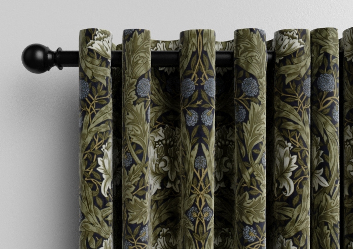 William Morris African Marigold Velvet, Cornflower - Made to Measure Curtains - Image 12